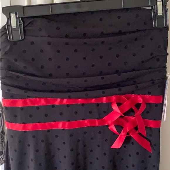 NWT Strapless Black Cocktail Dress Sz M - Picture 2 of 8